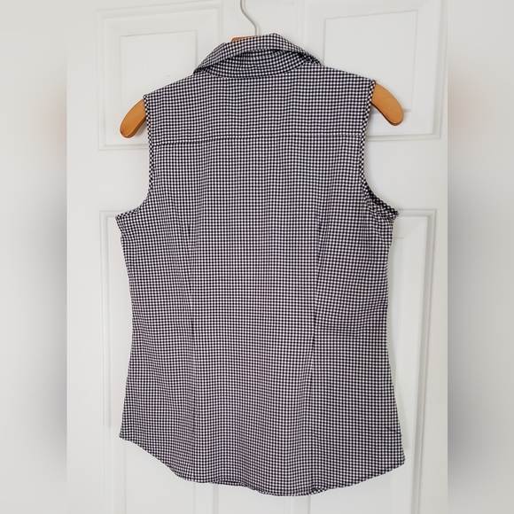 Talbots Sleeveless Sunrise Gingham Top - Picture 4 of 6
